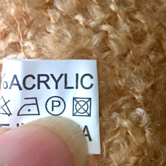 Camel mocha plaid turtleneck poncho wrap NWT - Picture 7 of 8